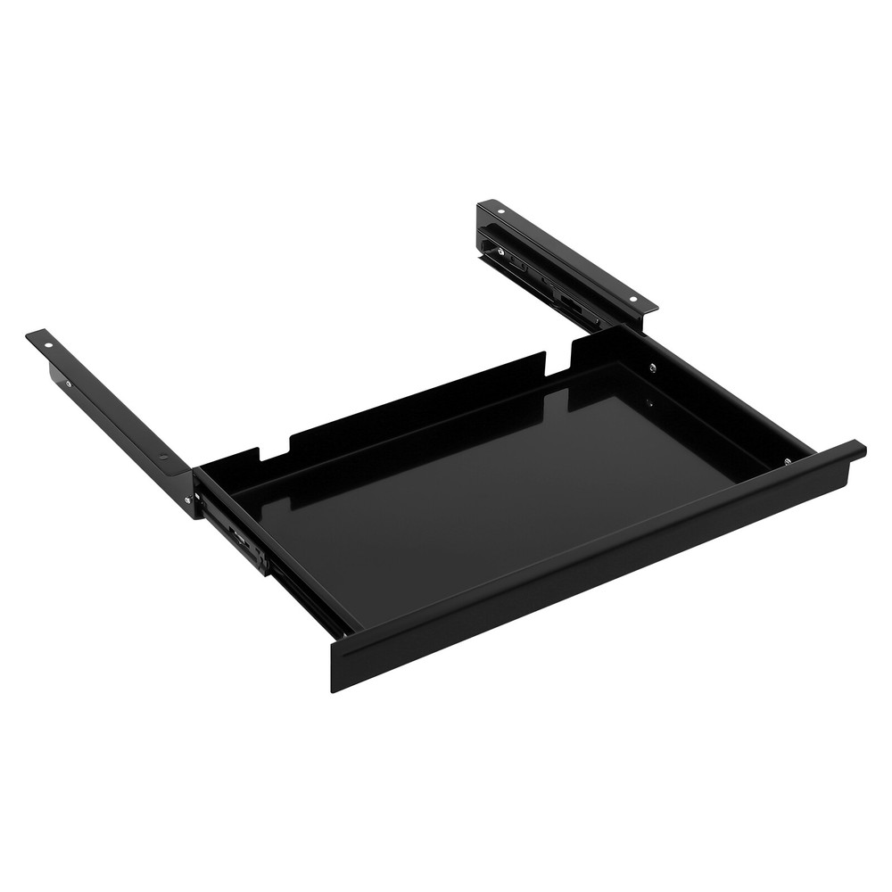 Under Desk Sliding Pull-Out Drawer Organizer for Efficient Workspace Storage