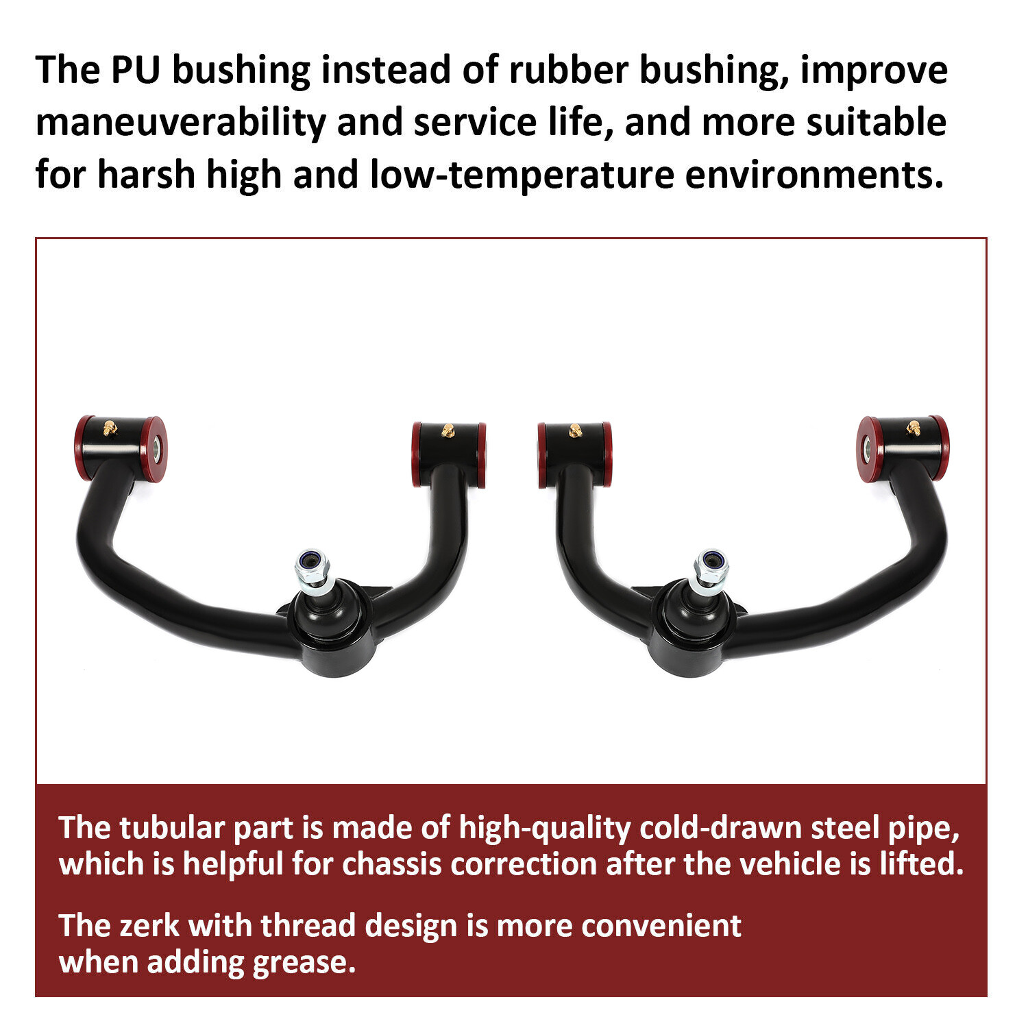 For F150 Front Upper Control Arms For 0-4" Lift For 2004-2020 Ford F-150 LH+RH