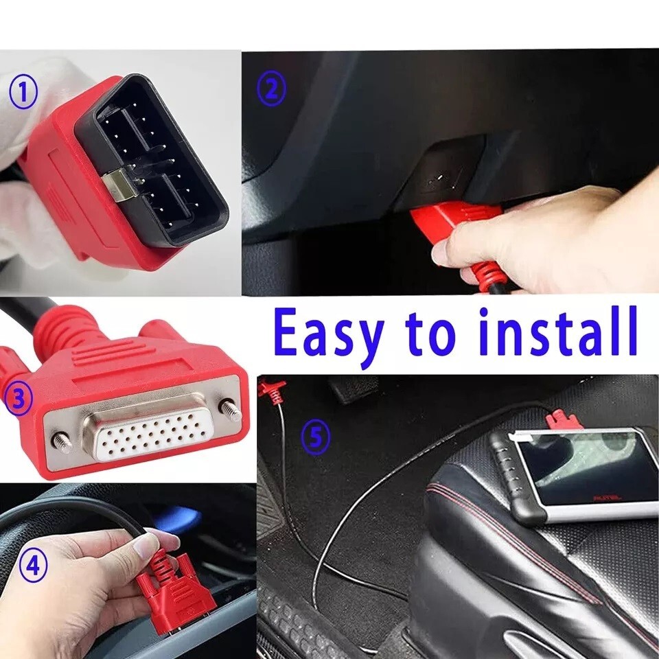 MaxiFlas Elite J2534 ECU Programming Device DB26 OBD Cable Autel MaxiSys