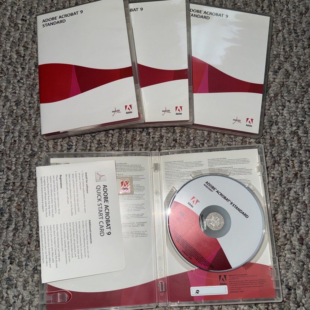 Adobe Acrobat 9 Pro Professional for Windows w/ Serial Number