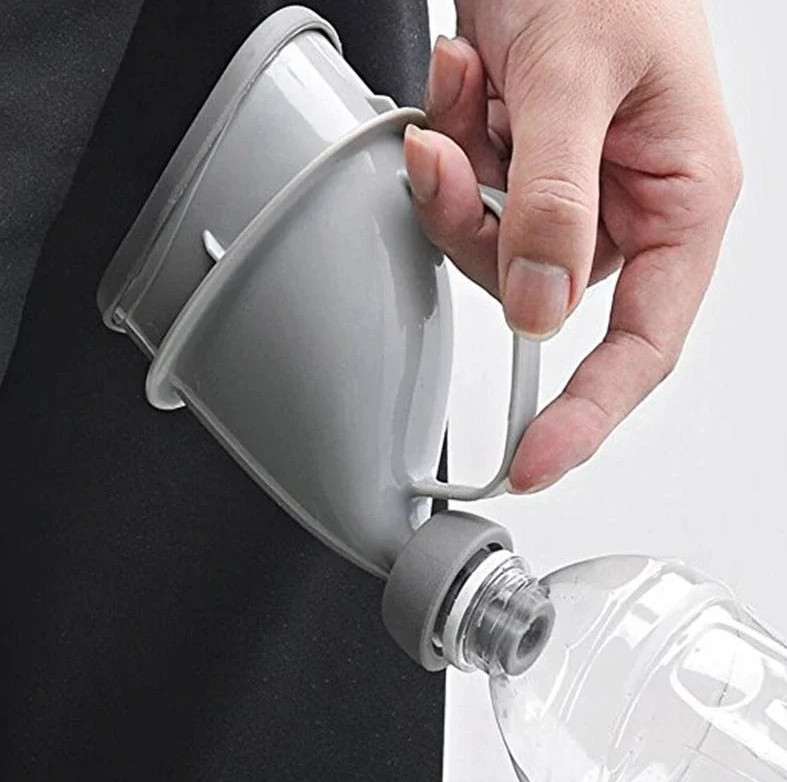 1pc Portable Unisex Urinal Funnel Outdoor Travel Camping Toilet Aid - NEW