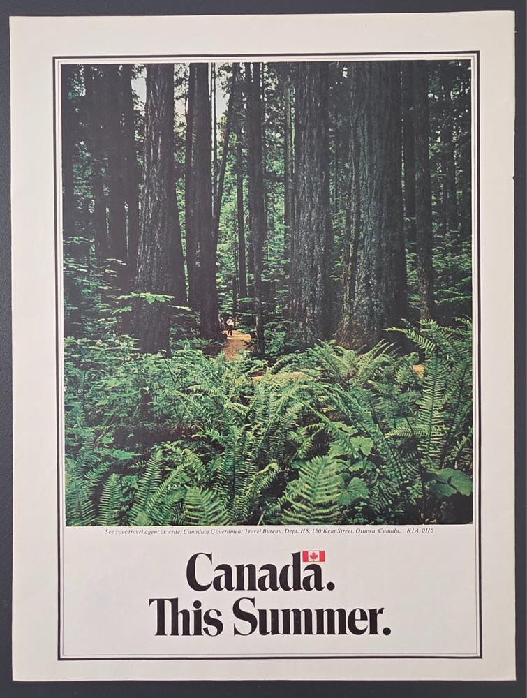 1973 Travel PRINT AD "Canada. This Summer."