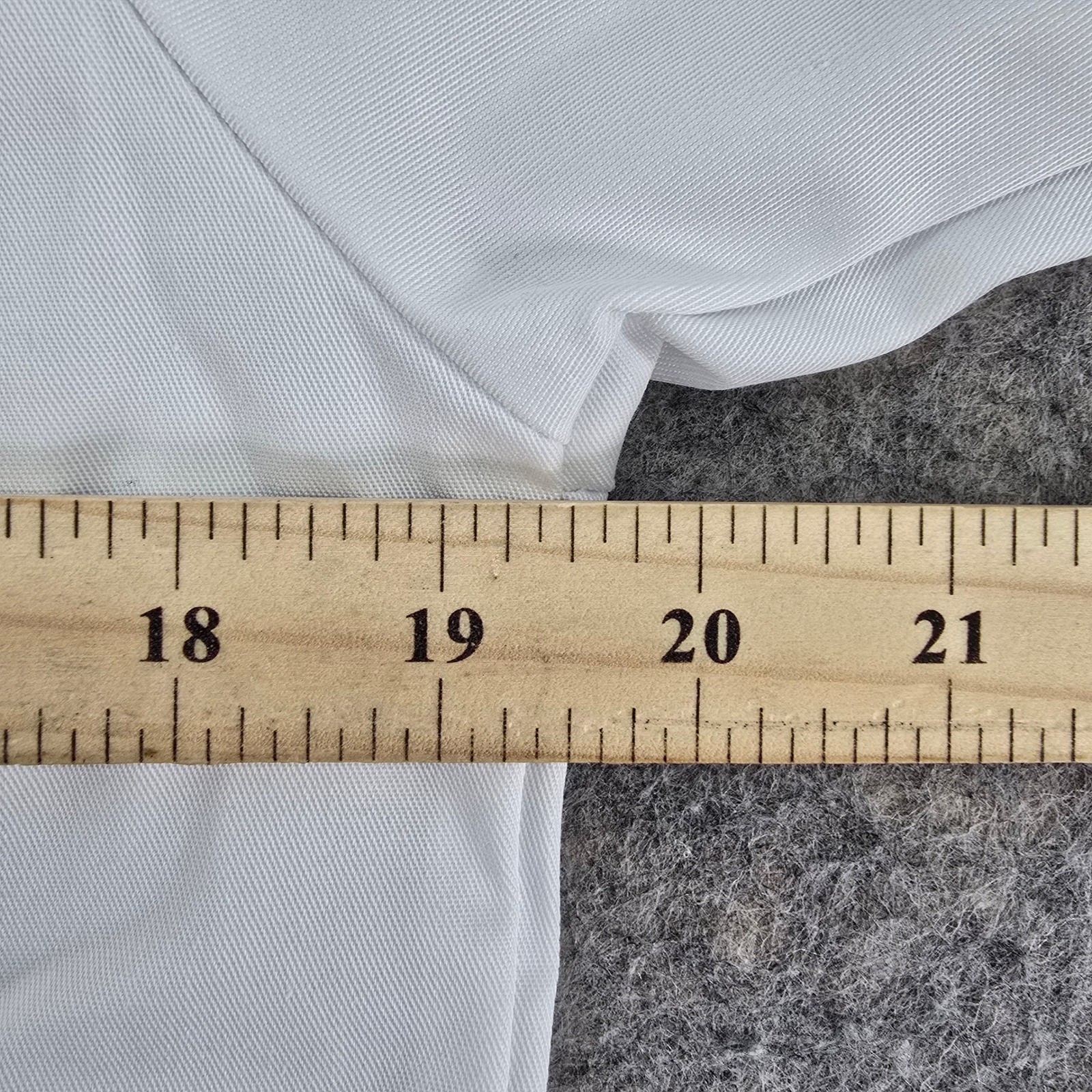 Sodexo White Chef Coat Red Trim Double Breasted Snap Button Size XS Unisex