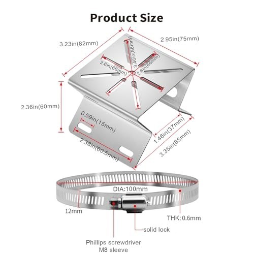 Adjustable Weatherproof Camera Mount Kit for Solar Security Cameras - 1 Pack