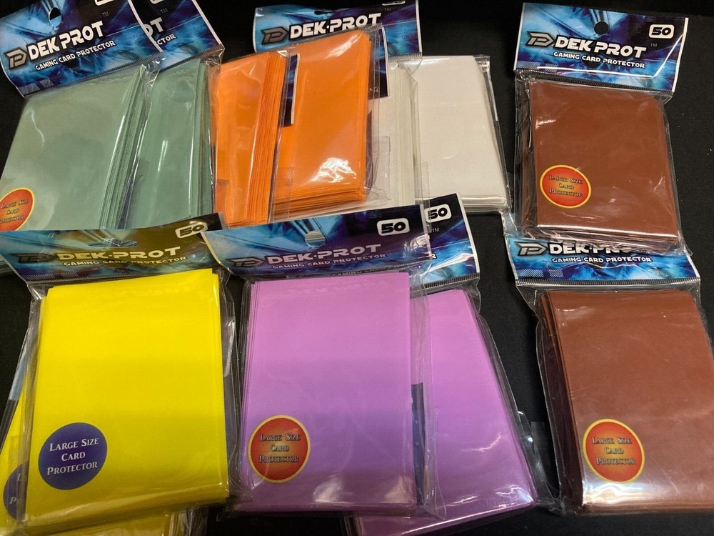 100 Large Standard Size Deck.Prot Pokemon/Digimon/MTG Protector Sleeves