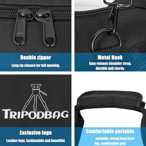 60" Tripod Carrying Case, Dual Compartment Bag 60" Long - Dual Compartment