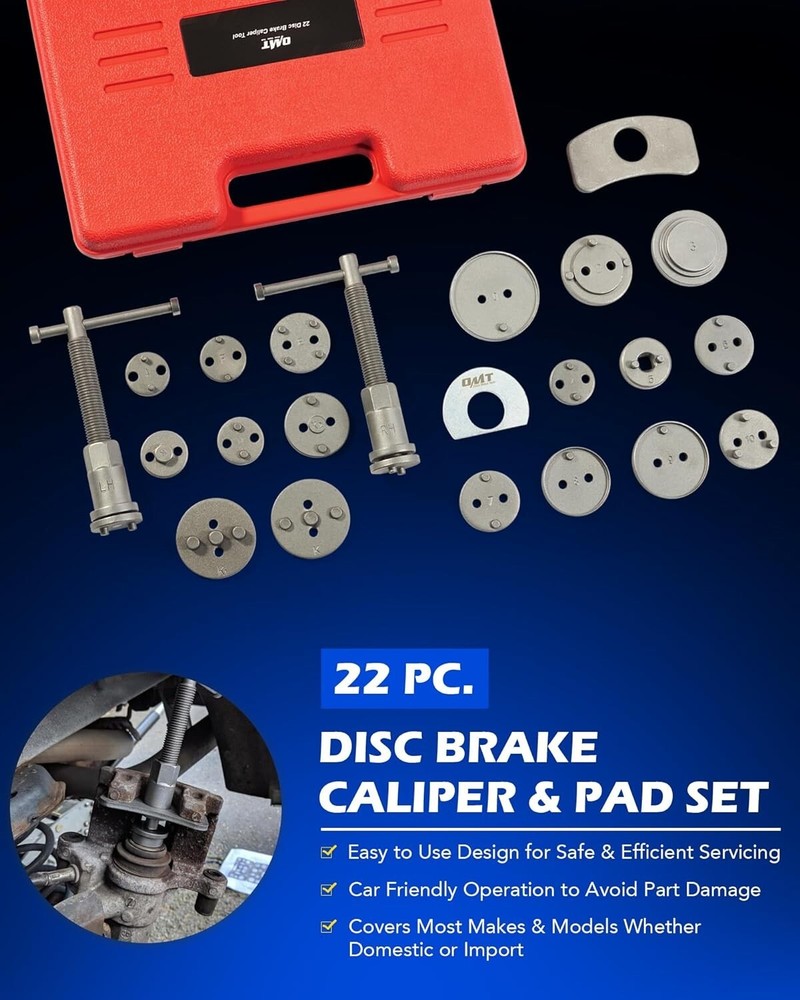 Dual Drum Brake & Disc Brake Caliper Tool Spring Installer Remover Brake Replace