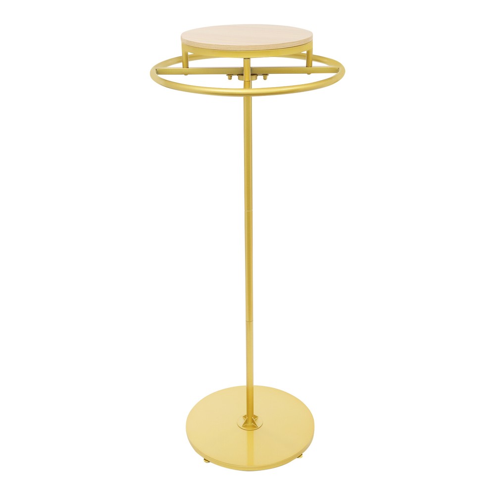 Round Clothing Rack, Clothes Display Rack, Rotatable Garment Rack Gold