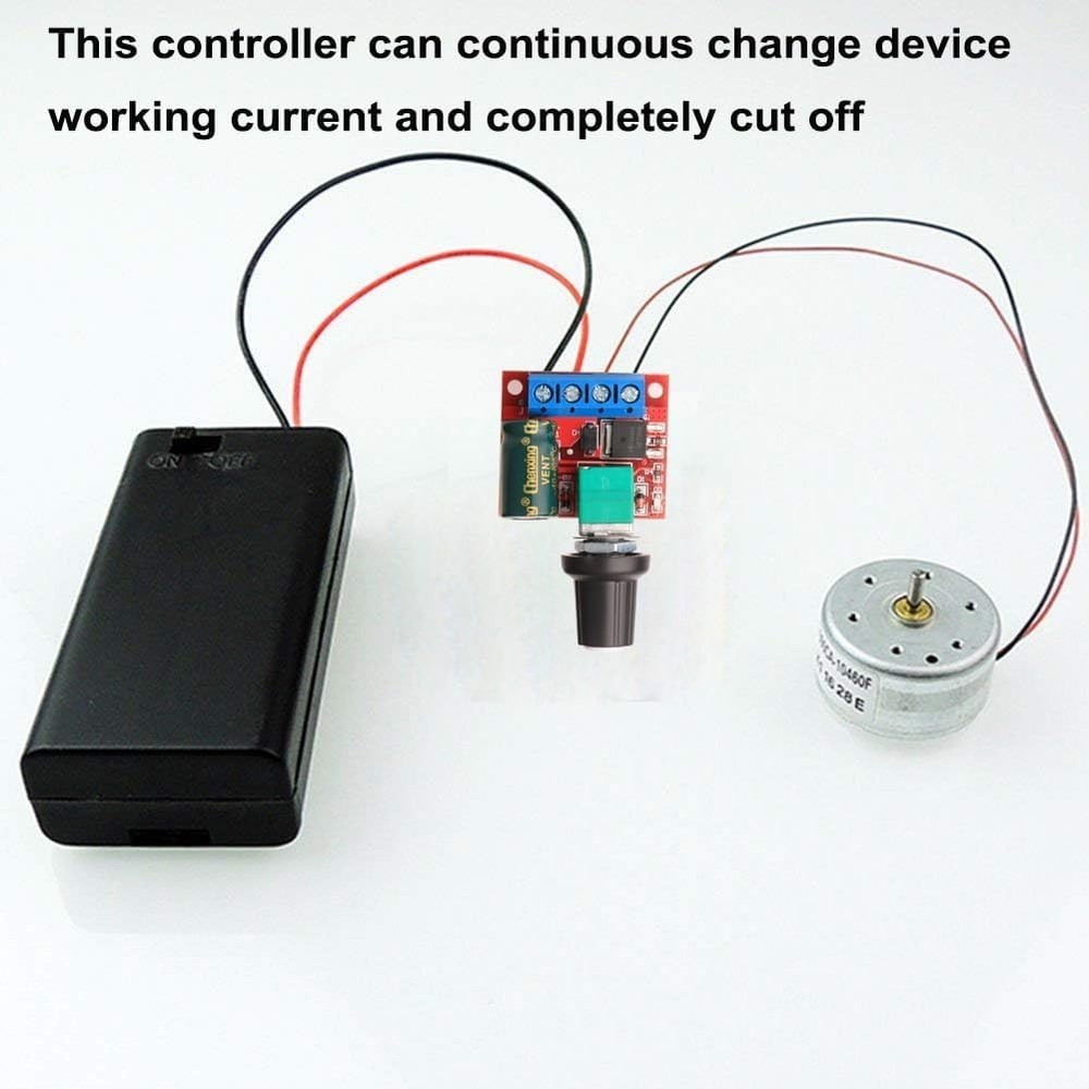 High-Performance 3PCS Mini PWM Speed Controller Set - 20kHz Frequency, LED Edge