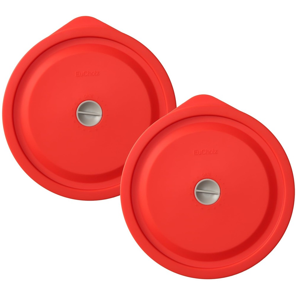 Replacement Lids for Pyrex 7201PC 4 Cup, Silicone Round Storage Cover Lid for...