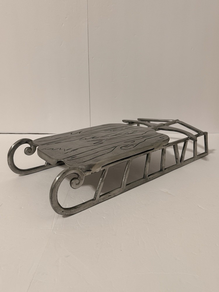 William Sonoma Entertaining Collection Aluminum Double Runner Sled Server