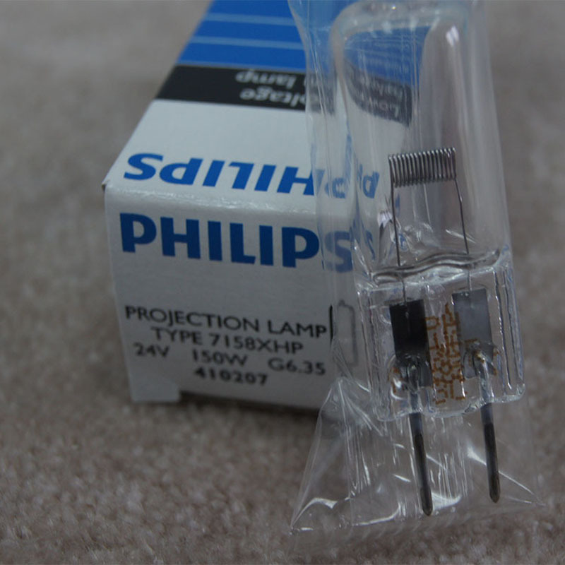 PHILIPS Projection Lamp 7158XHP 24V150W G6.35 Microscope Bulb Shadowless Light