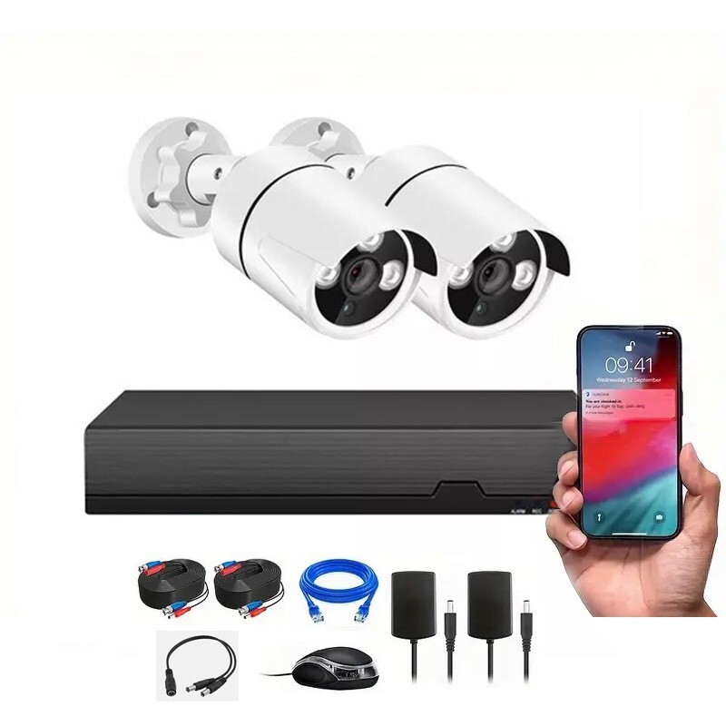 SANSCO 4CH 4MP AHD DVR Outdoor CCTV Security Camera System Kit Night Vision