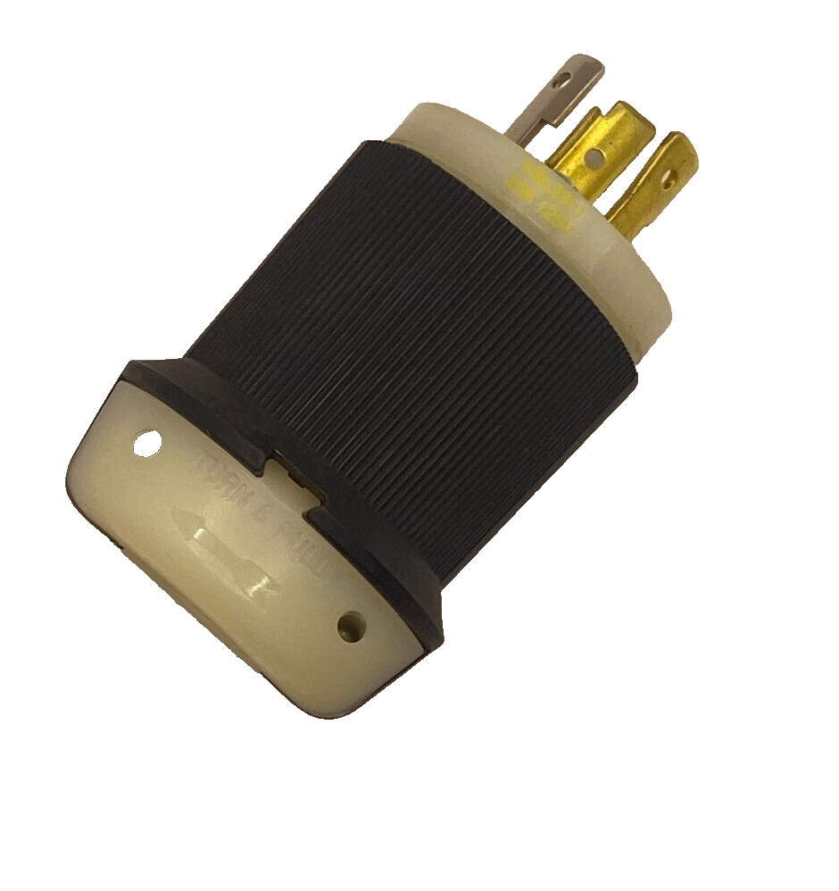 Hubbell 20A 125V Turn & Pull Grounding Locking Plug🔔