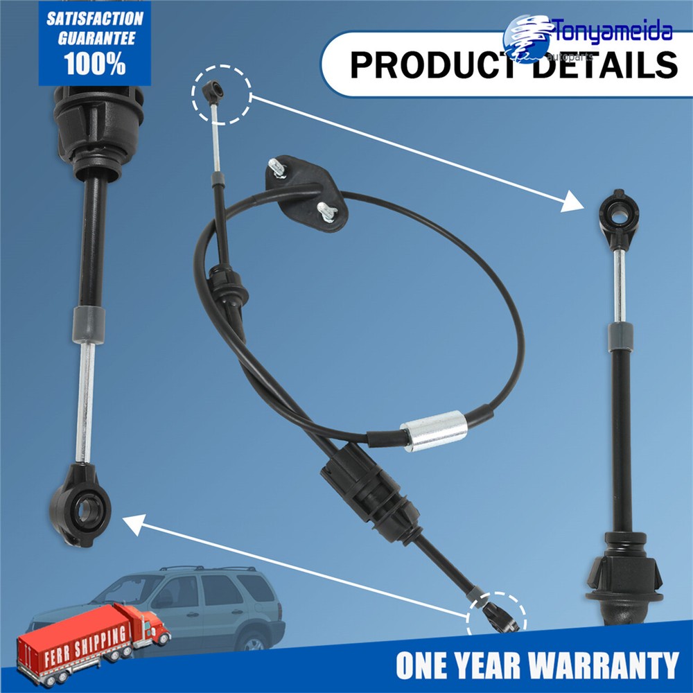 YL8Z-7E395-BA Automatic Transmission Shift Cable For 2001-2003 Ford Escape CD4E