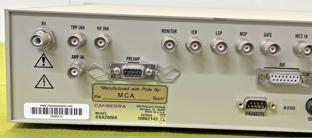Canberra DSA-2000A Digital Spectrum Analyzer – Multichannel Gamma Spectroscopy