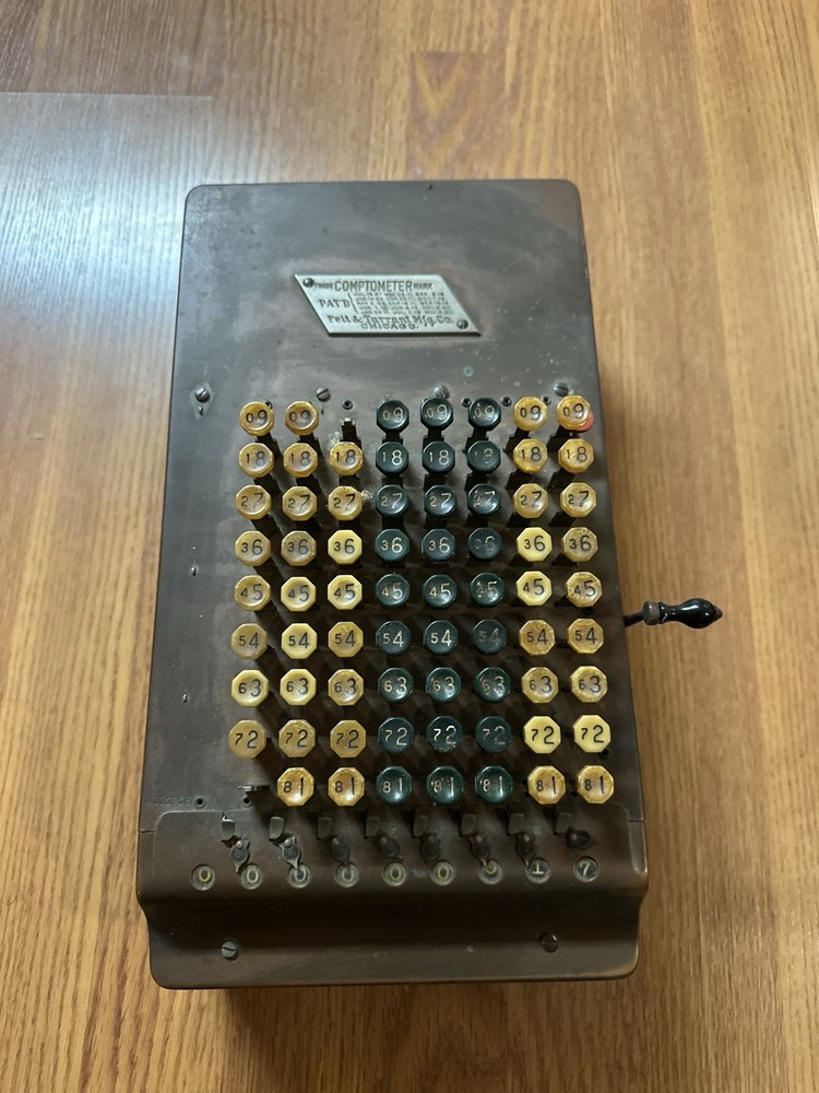 Comptometer Model A (EXTREMELY RARE) Adding Calculator Machine Felt & Tarrant Mf