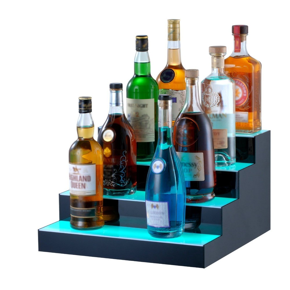 4-Step 16" LED Acrylic Bar Display with Remote App Color Customization