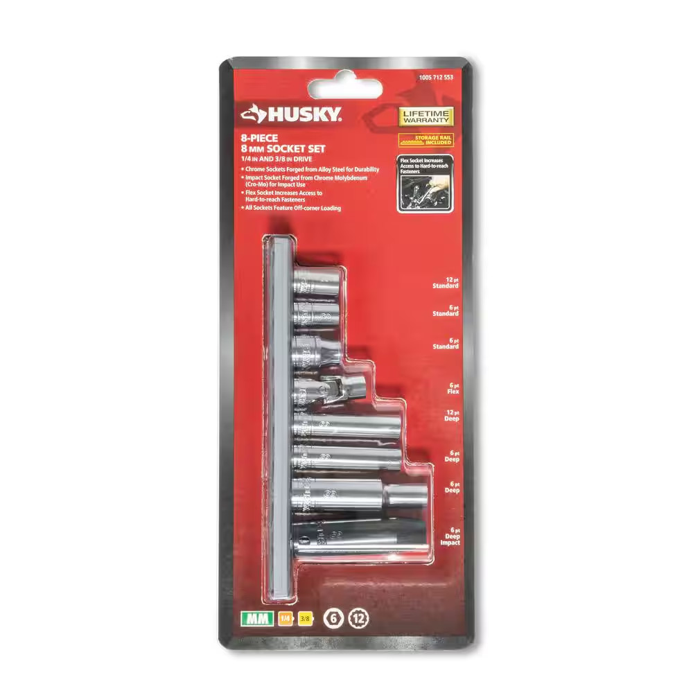 8 Mm Metric Socket Set (8-Piece)