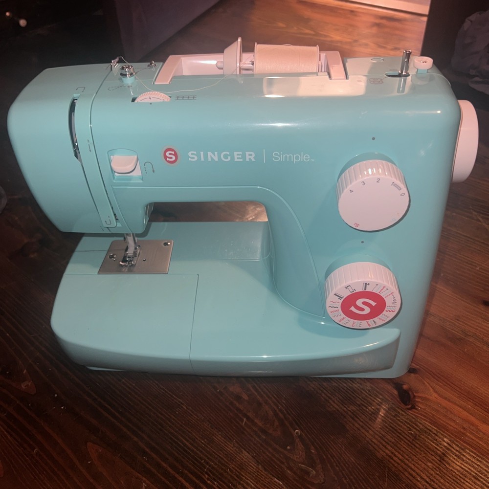 Singer Simple 3223G Automatic Zig-Zag Sewing Machine (Turquoise)