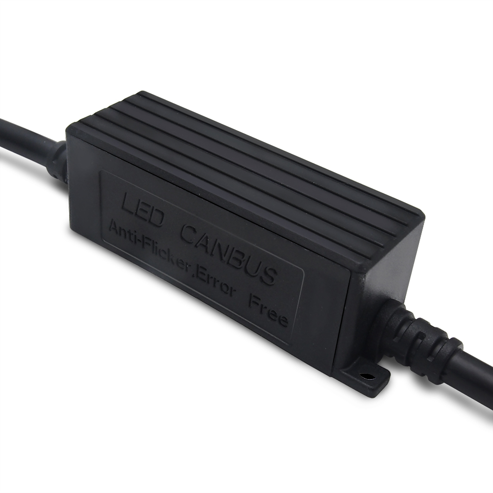 2x 9005/9006 Headlight Kit Canbus LED Decoder Anti-Flicker HID Relay Adapter