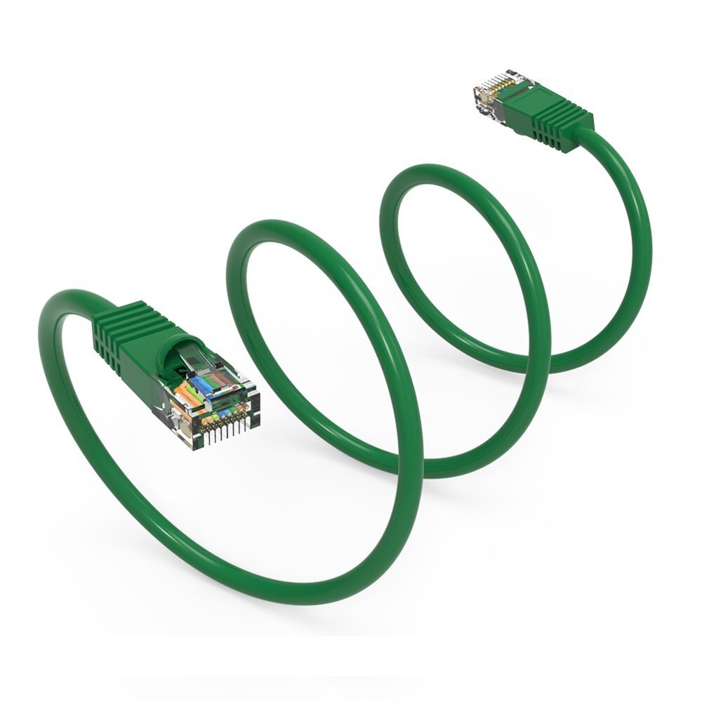 9FT Cat5E RJ45 Ethernet LAN Network UTP Snagless Patch Cable Pure Copper Green