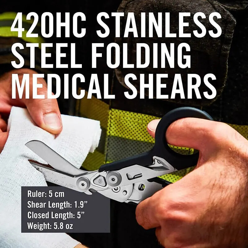 Multifunction Portable Emergency Shears Tactical Folding Scissors for Outdoor