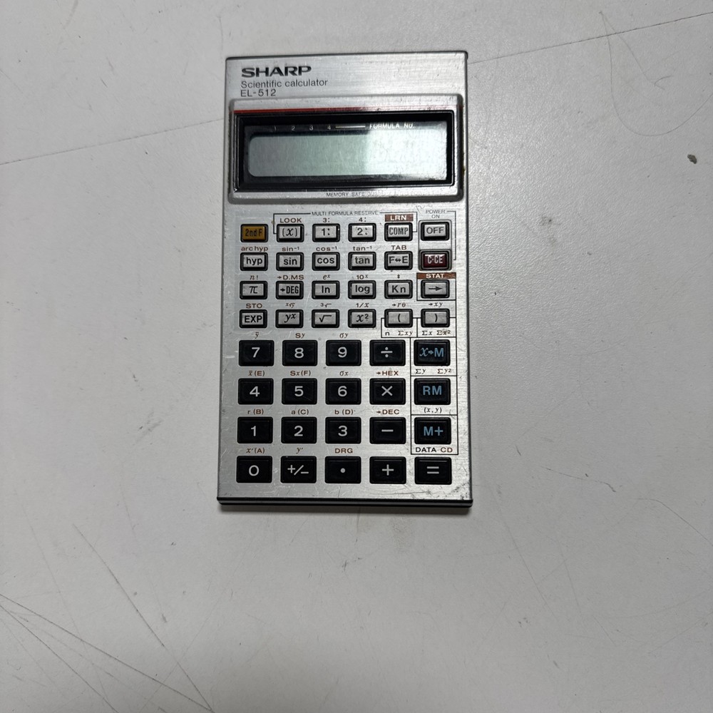 1983 Sharp EL-512 Scientific VTG Calculator