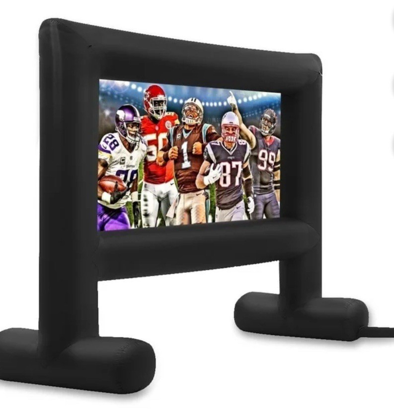 Portable Inflatable Screen Projection Screen Black for Outdoor Use