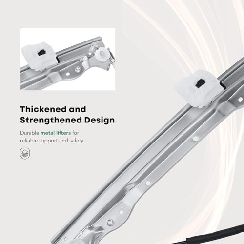 Power Window Regulator Without Motor Compatible with Dodge Front Driver Side