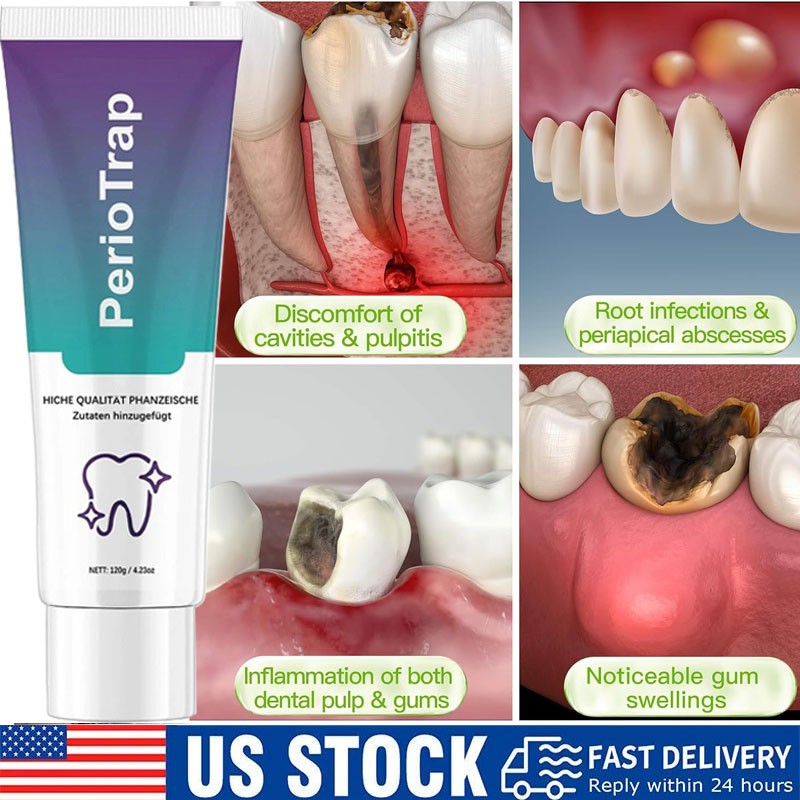 1-5PCS PerioTrap Mint Flavor Gum Toothpaste Cleaning Toothpaste Sensitive Teeth