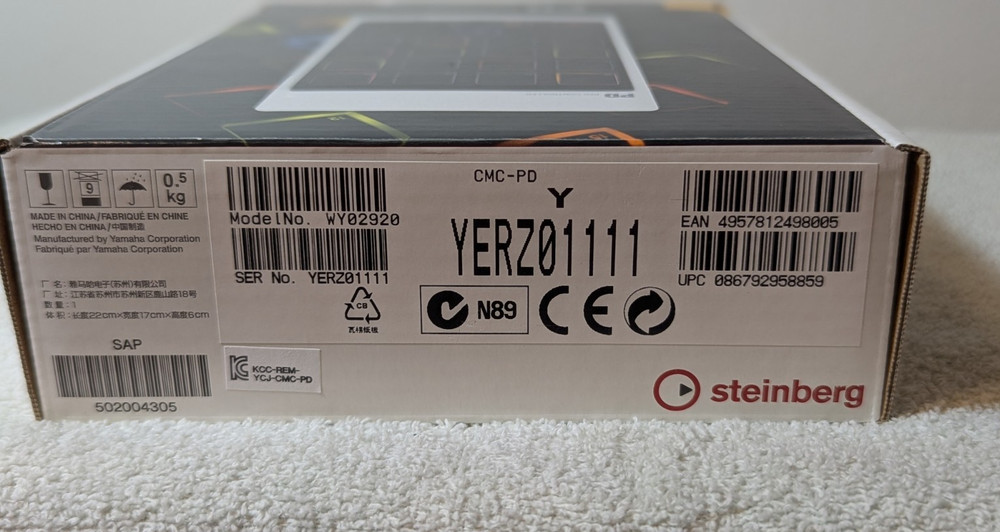 Steinberg CMC-PD Pad Controller for Cubase & Nuendo - Open Box