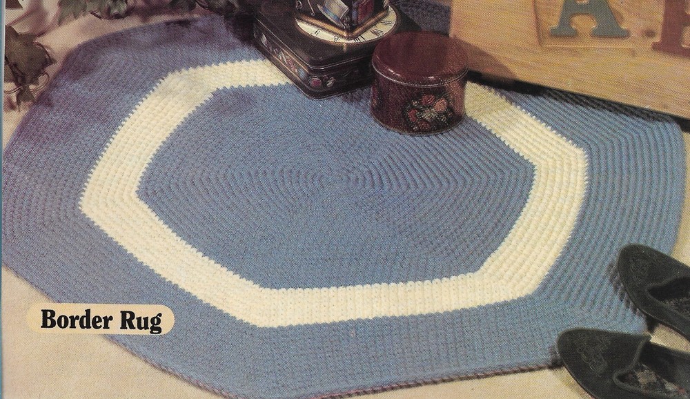 Border Rug crochet pattern instructions