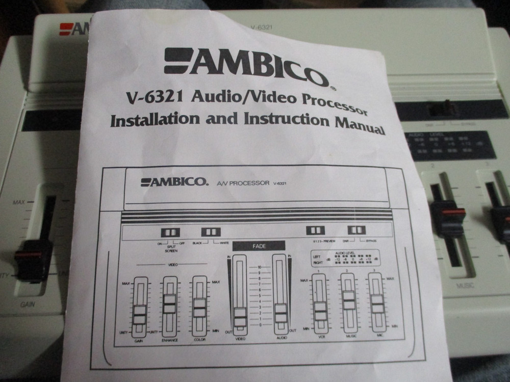 Vintage 90's AMBICO Editing A/V Processor V-6321