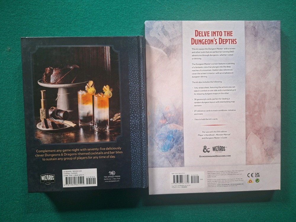 D&D 5e: Dungeon Master's Screen Dungeon Kit Paperback And Punches & Flagons Book