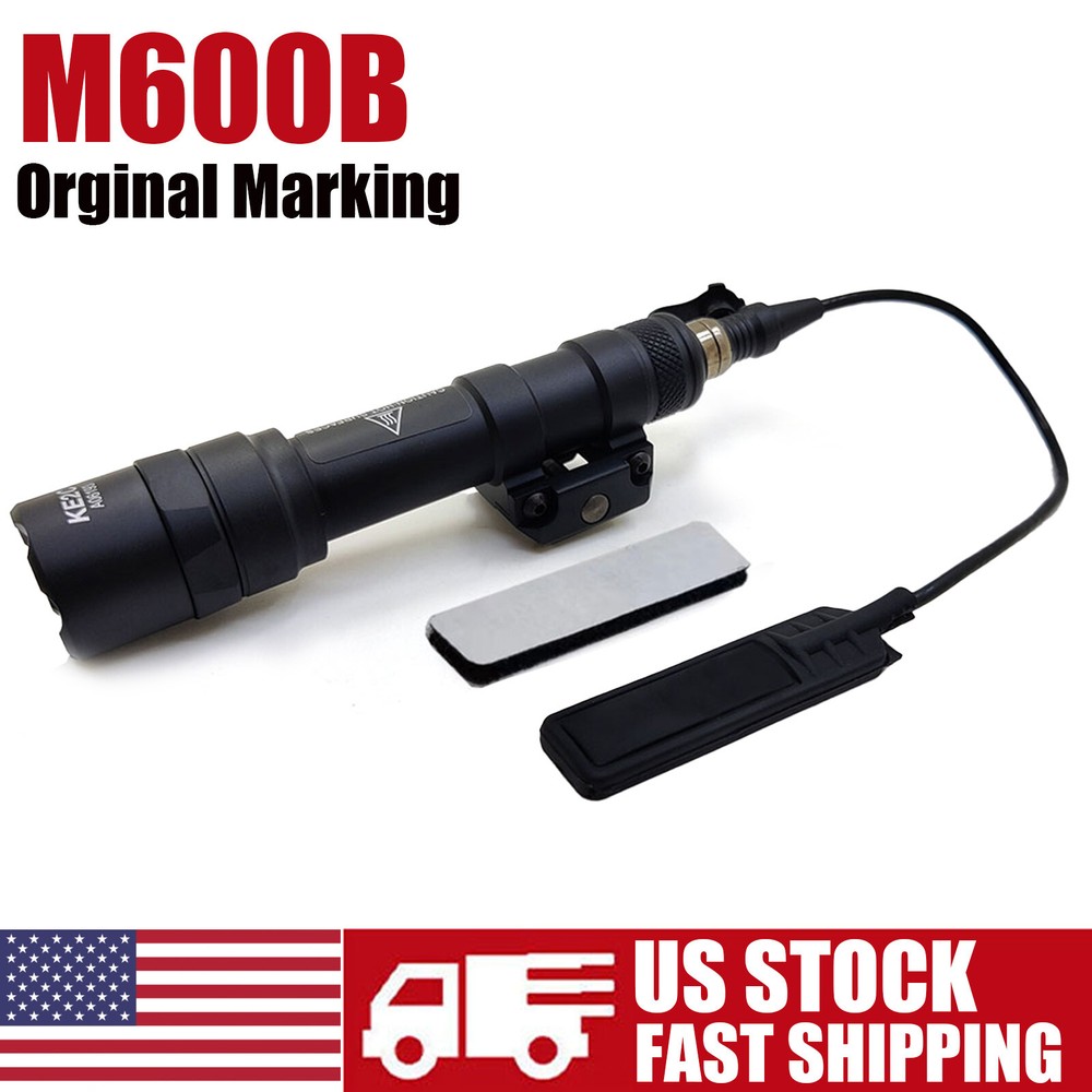 Tactical M600B Light LED Flashlight Hunting Rail Mount M600B Weapon light