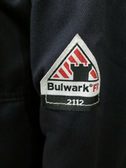 New Bulwark Men's Flame Resistant Bomber Jacket Large Long Navy