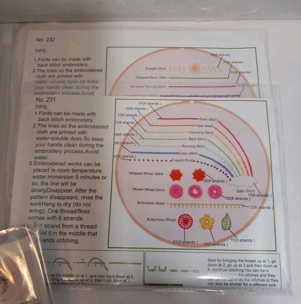 Tofficu 4 Embroidery Hoops Instructions New