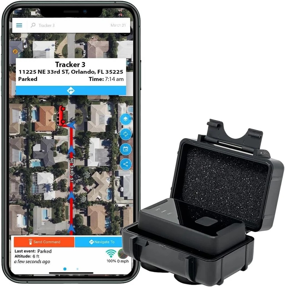 GPS Tracker - Optimus 2.0 4G LTE Bundle with Waterproof Twin Magnet Case New