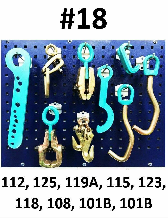 SET#18 AUTO BODY FRAME MACHINE 9 PIECE TOOL AND CLAMP SET SPECIAL PRICING