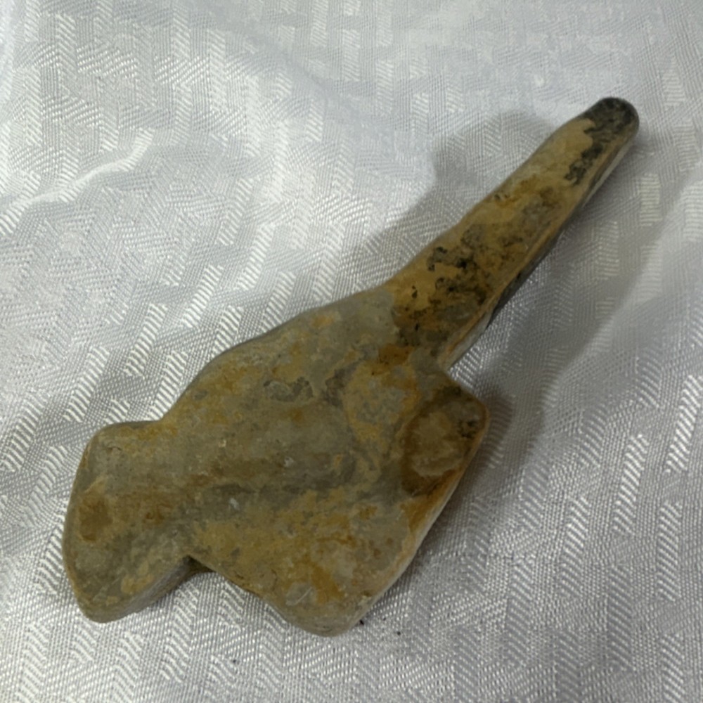 Ancient Indian artifact, stone carving, birdstone , tool