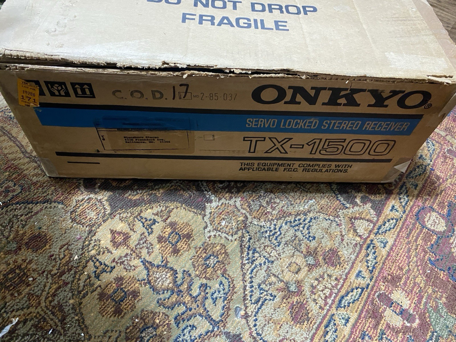 Onkyo Stereo Receiver TX-1500  Servo Locked AM/FM Stereo Receiver (1979-80)