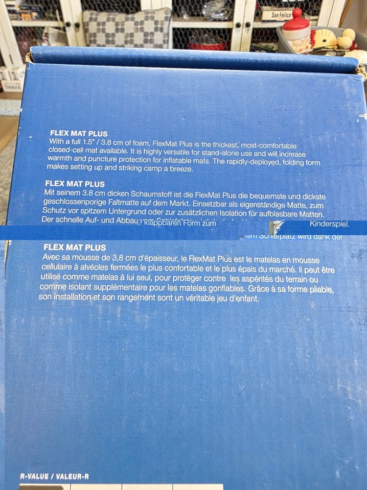 Exped FlexMat Plus Sleeping Pad Blue, M