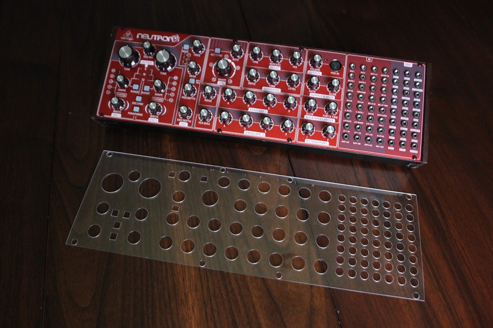 Behringer Neutron Analog Desktop Mono Synthesizer Clear Overlay For Patch Saving