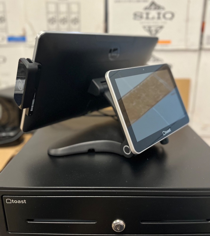 TOAST POS System - complete system 4 registers, 2 handhelds, 3 kitchen printers