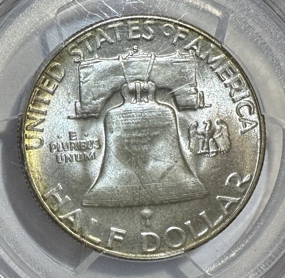 1952 S Franklin Half Dollar PCGS MS65
