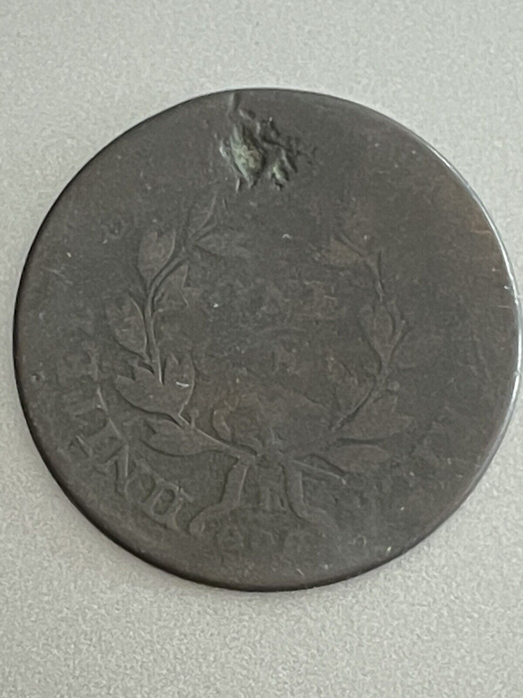1801 S-219 R-2 3-Error Reverse Draped Bust Large Cent Coin 1c