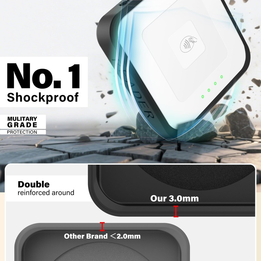 Magnetic Case for Square Reader 2nd Gen MagSafe Compatible Card Reader Cover