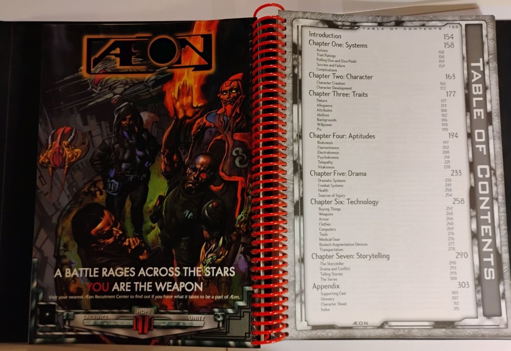Æon (Trinity) Limited Edition Core Rulebook (1997) Spiral Slipcase