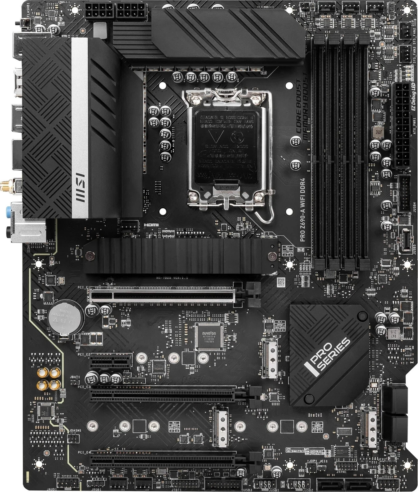 MSI PRO Z690-A WIFI DDR4 LGA 1700 Intel ATX Motherboard PCIE 5.0 WiFi 6E